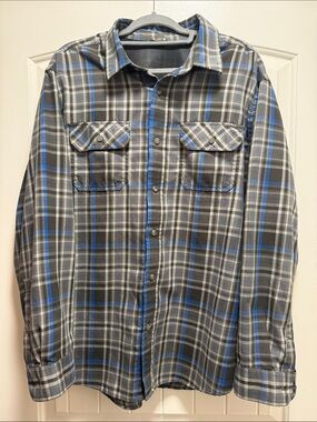Eddie Bauer Plaid Button-Up Shirt